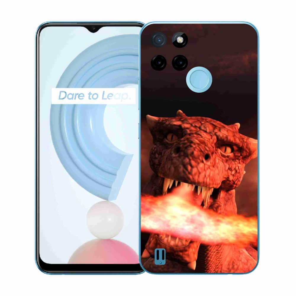 Gelový kryt mmCase na Realme C21Y/C25Y - drak