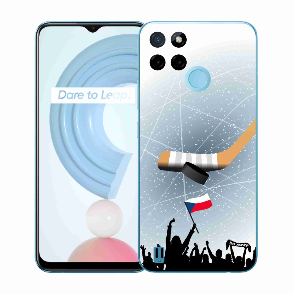Gelový kryt mmCase na Realme C21Y/C25Y - fanoušci hokeje