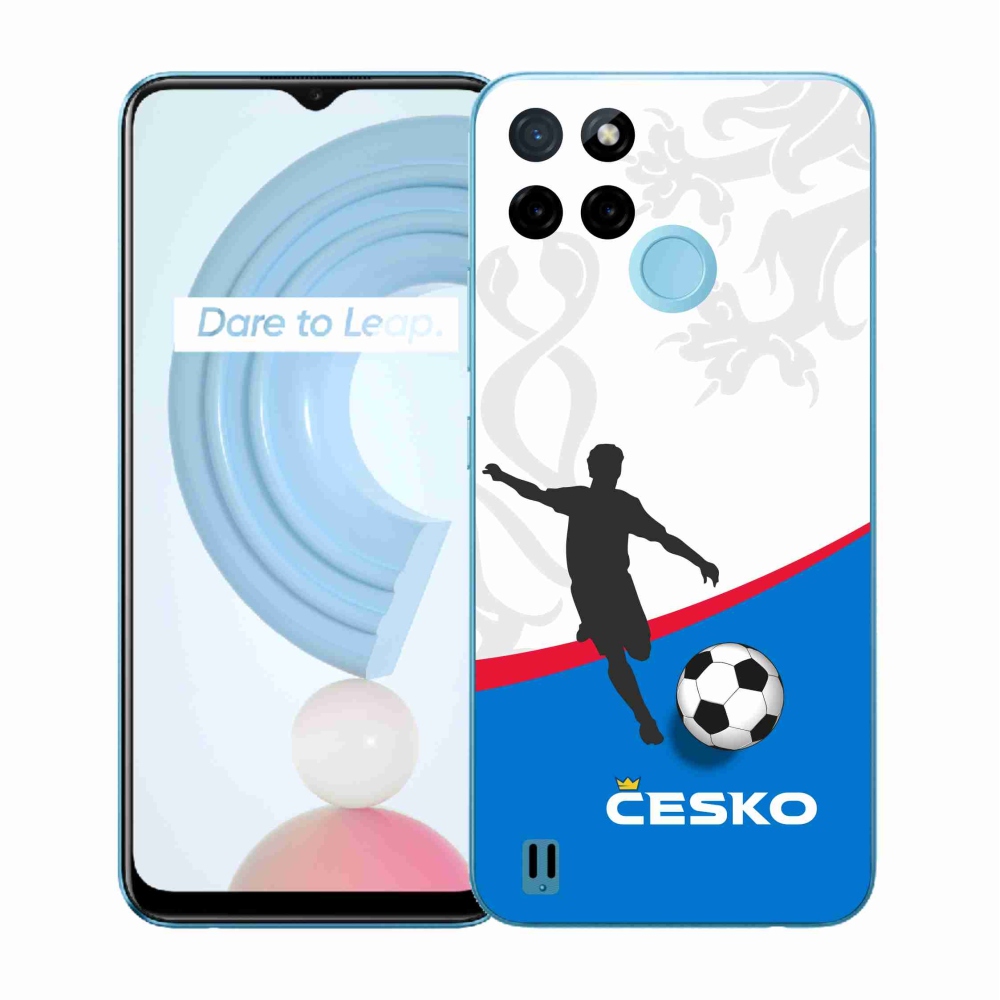 Gelový kryt mmCase na Realme C21Y/C25Y - fotbal Česko 1