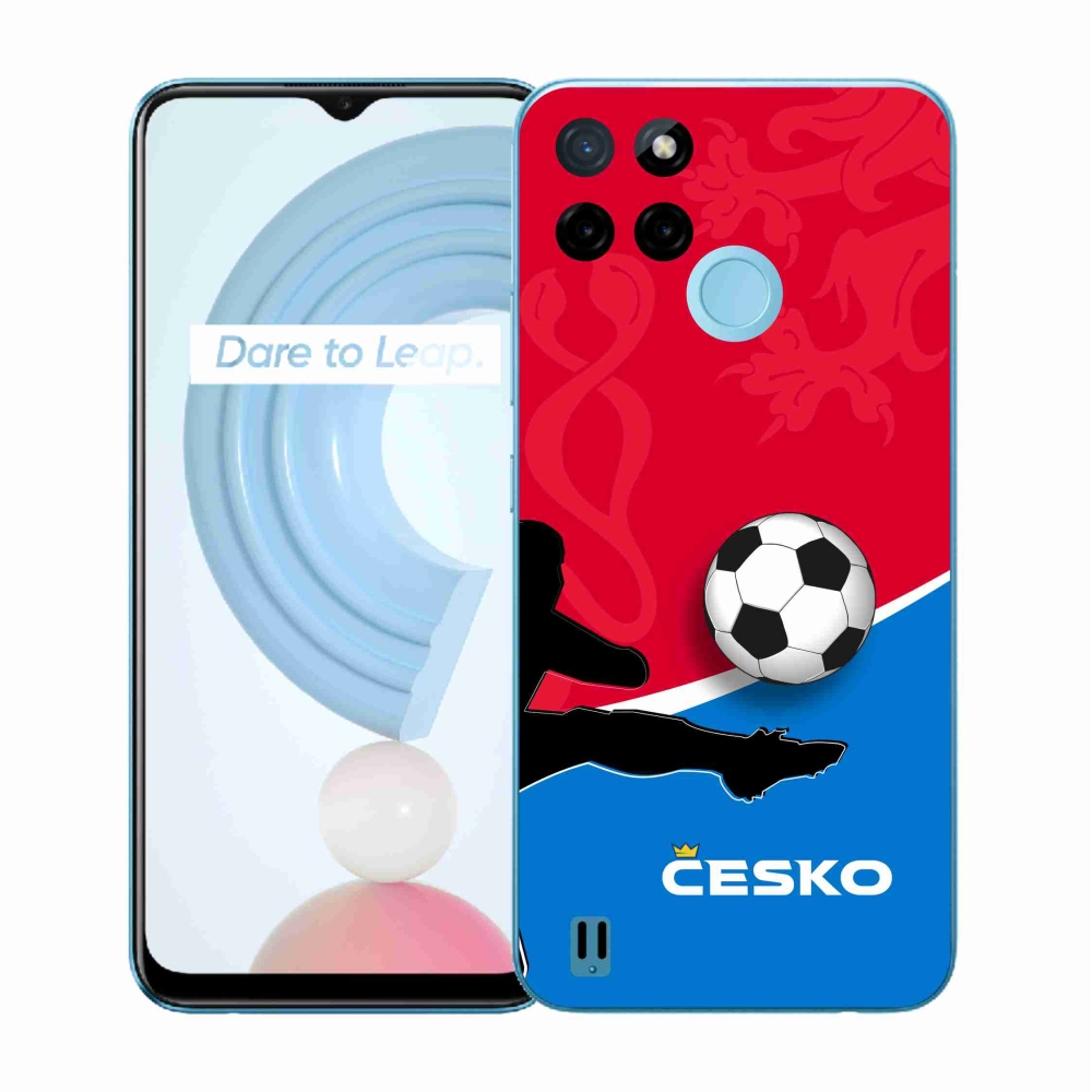 Gelový kryt mmCase na Realme C21Y/C25Y - fotbal Česko 2