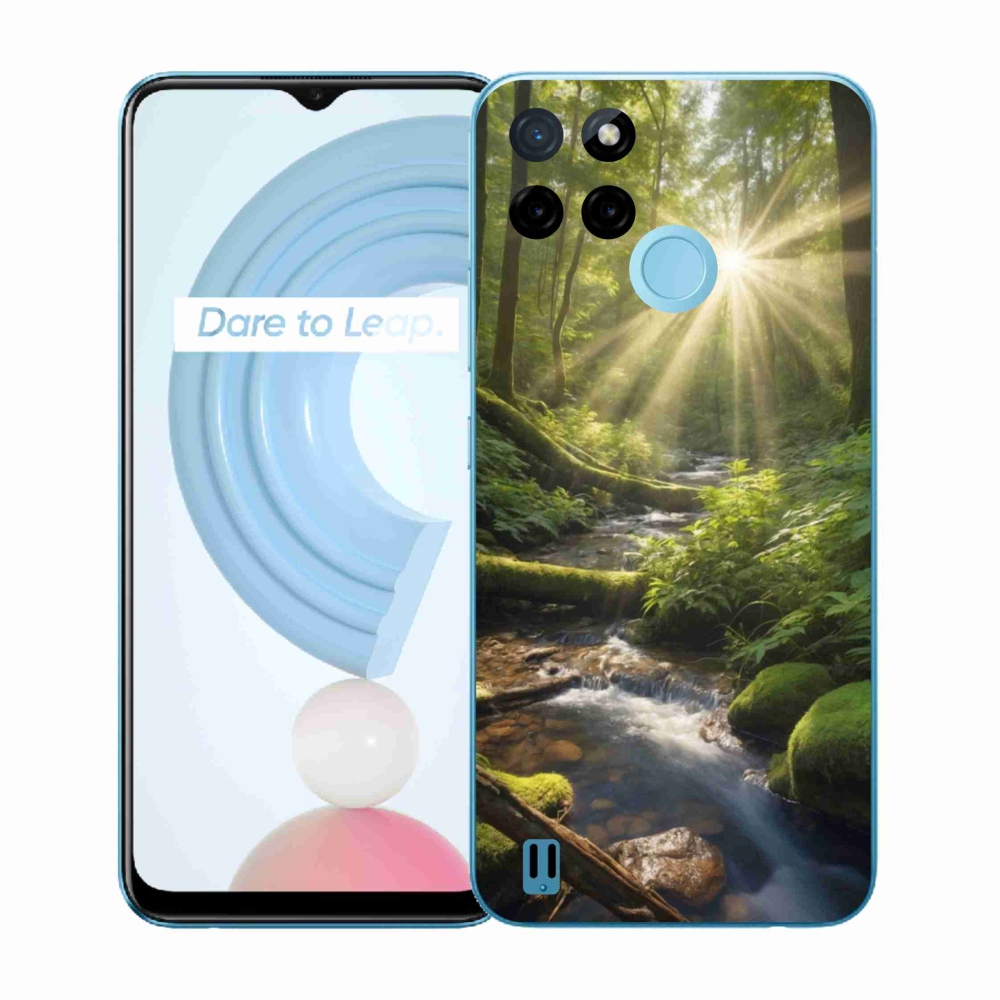 Gelový kryt mmCase na Realme C21Y/C25Y - hlubina lesa