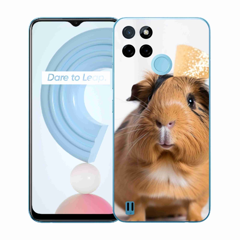 Gelový kryt mmCase na Realme C21Y/C25Y - hnědé morče