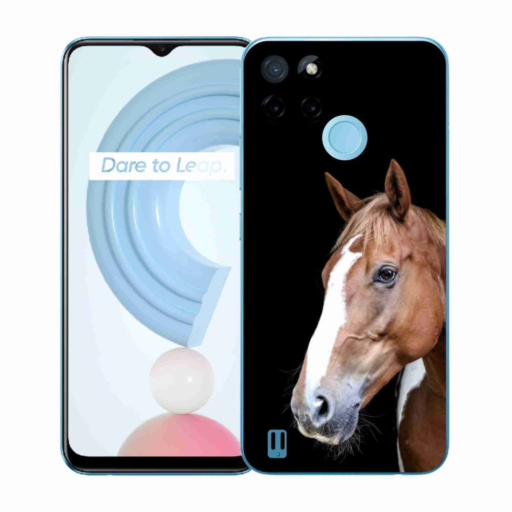 Gelový kryt mmCase na Realme C21Y/C25Y - hnědý kůň 3