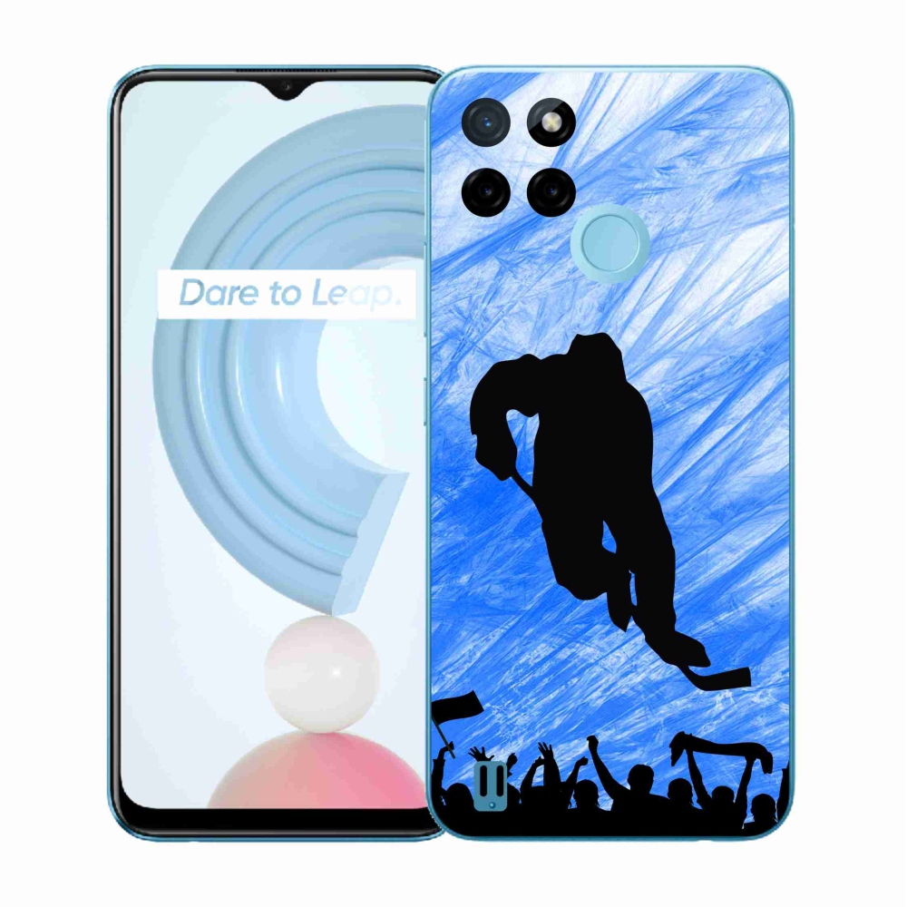 Gelový kryt mmCase na Realme C21Y/C25Y - hokejový hráč