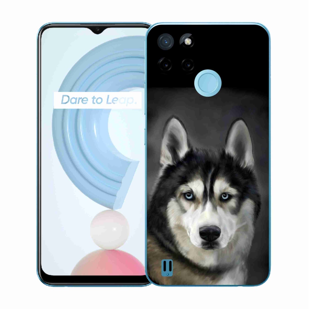 Gelový kryt mmCase na Realme C21Y/C25Y - husky