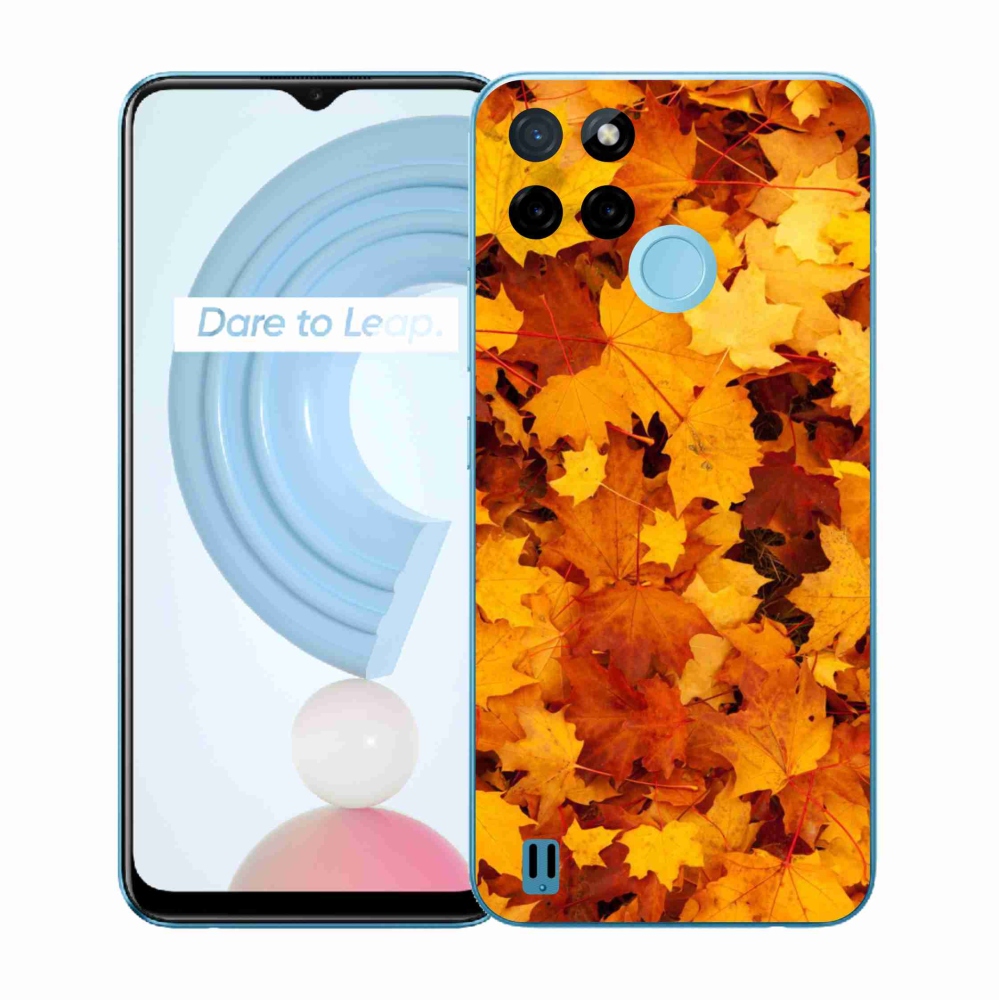 Gelový kryt mmCase na Realme C21Y/C25Y - javorové listy