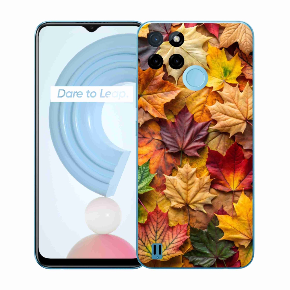 Gelový kryt mmCase na Realme C21Y/C25Y - javorové listy 2