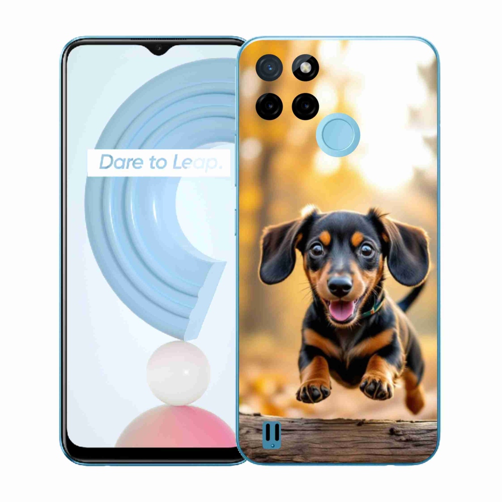 Gelový kryt mmCase na Realme C21Y/C25Y - jezevčík 2
