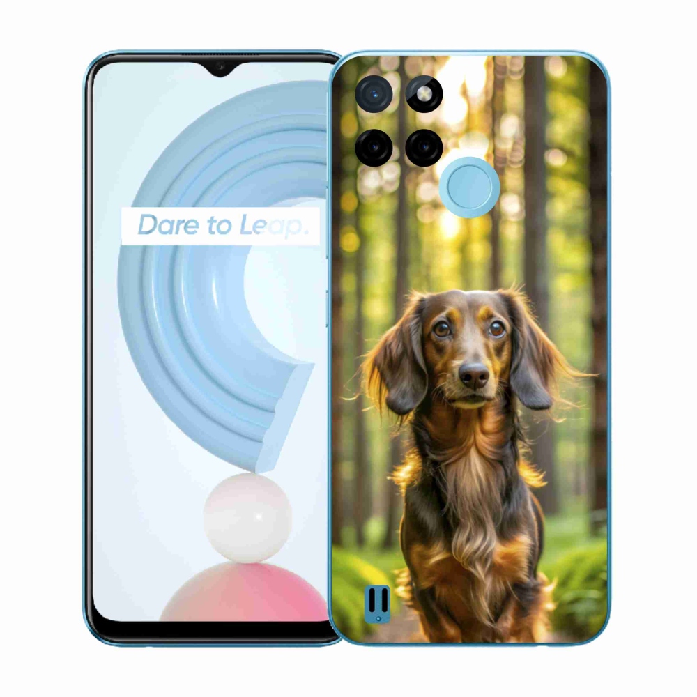Gelový kryt mmCase na Realme C21Y/C25Y - jezevčík 4