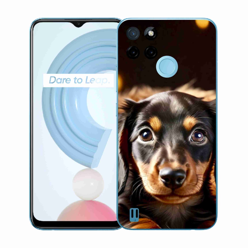 Gelový kryt mmCase na Realme C21Y/C25Y - jezevčík