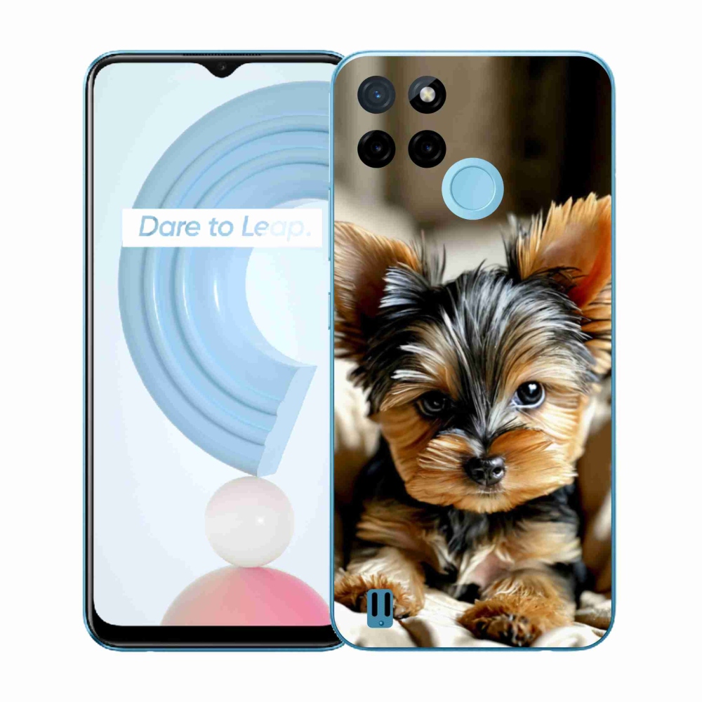 Gelový kryt mmCase na Realme C21Y/C25Y - jorkšír 11