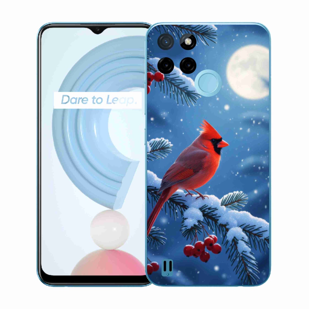 Gelový kryt mmCase na Realme C21Y/C25Y - kardinál červený
