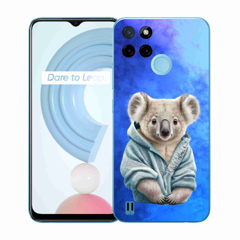 Gelový kryt mmCase na Realme C21Y/C25Y - koala ve svetru