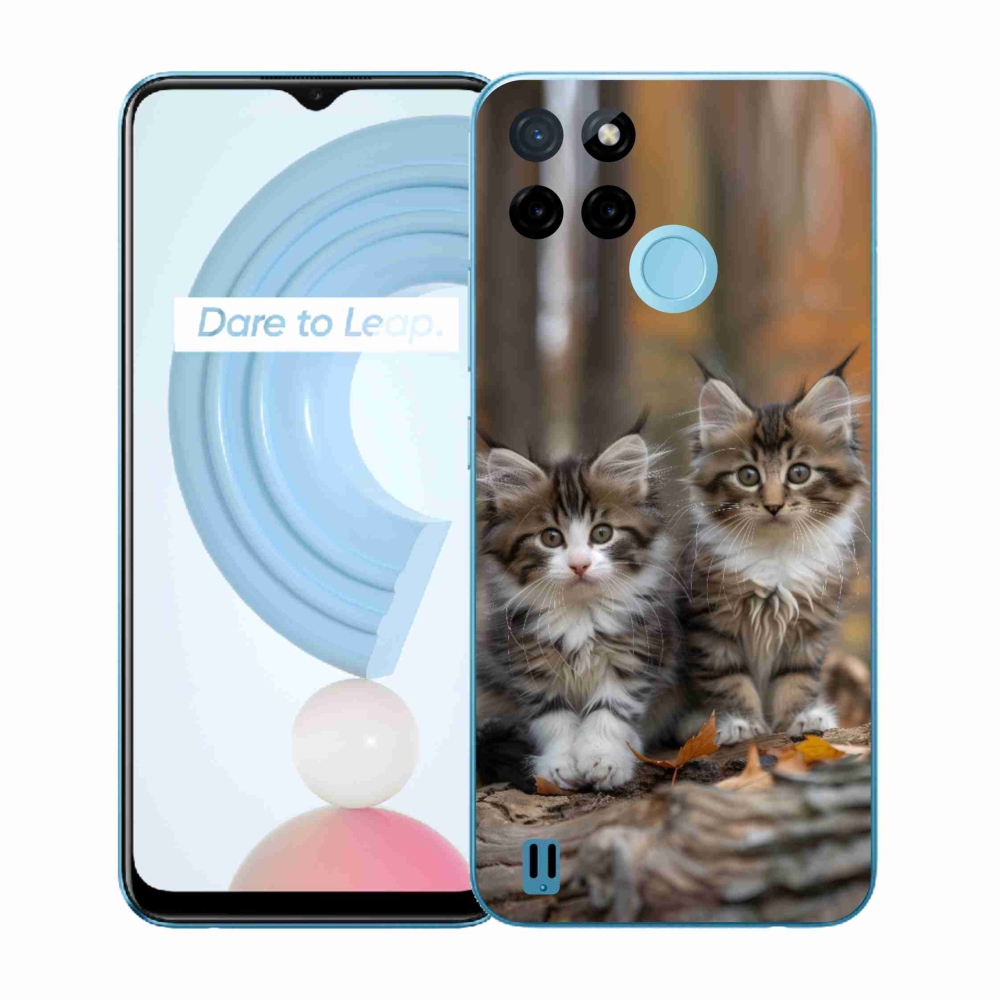 Gelový kryt mmCase na Realme C21Y/C25Y - kočičí duo 3