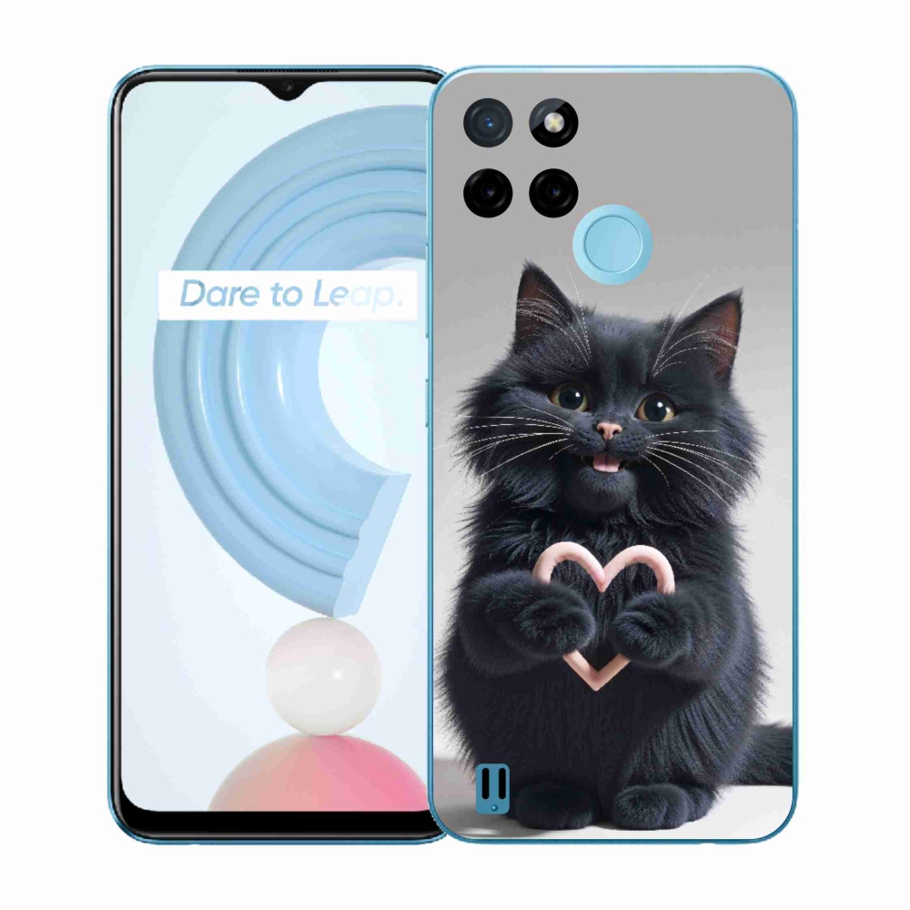 Gelový kryt mmCase na Realme C21Y/C25Y - kočičí láska 3