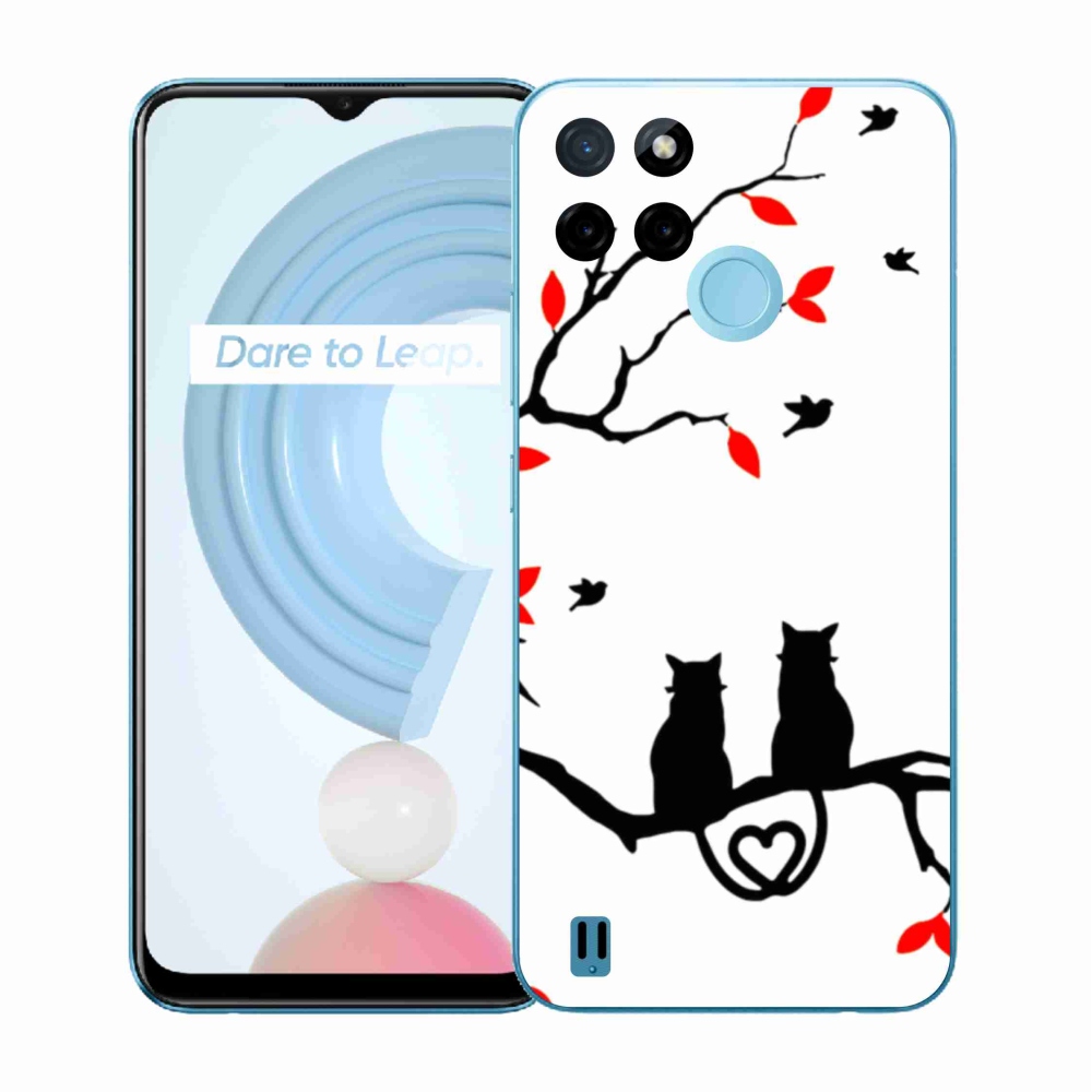 Gelový kryt mmCase na Realme C21Y/C25Y - kočičí láska