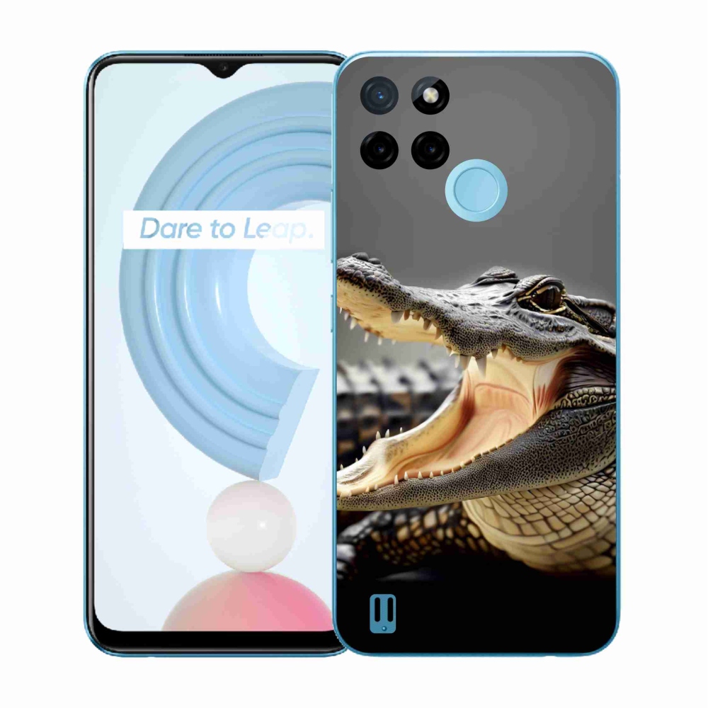 Gelový kryt mmCase na Realme C21Y/C25Y - krokodýl