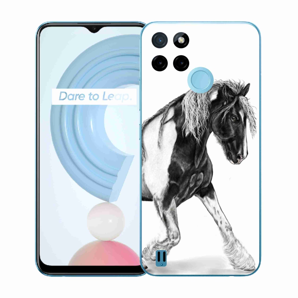 Gelový kryt mmCase na Realme C21Y/C25Y - kůň