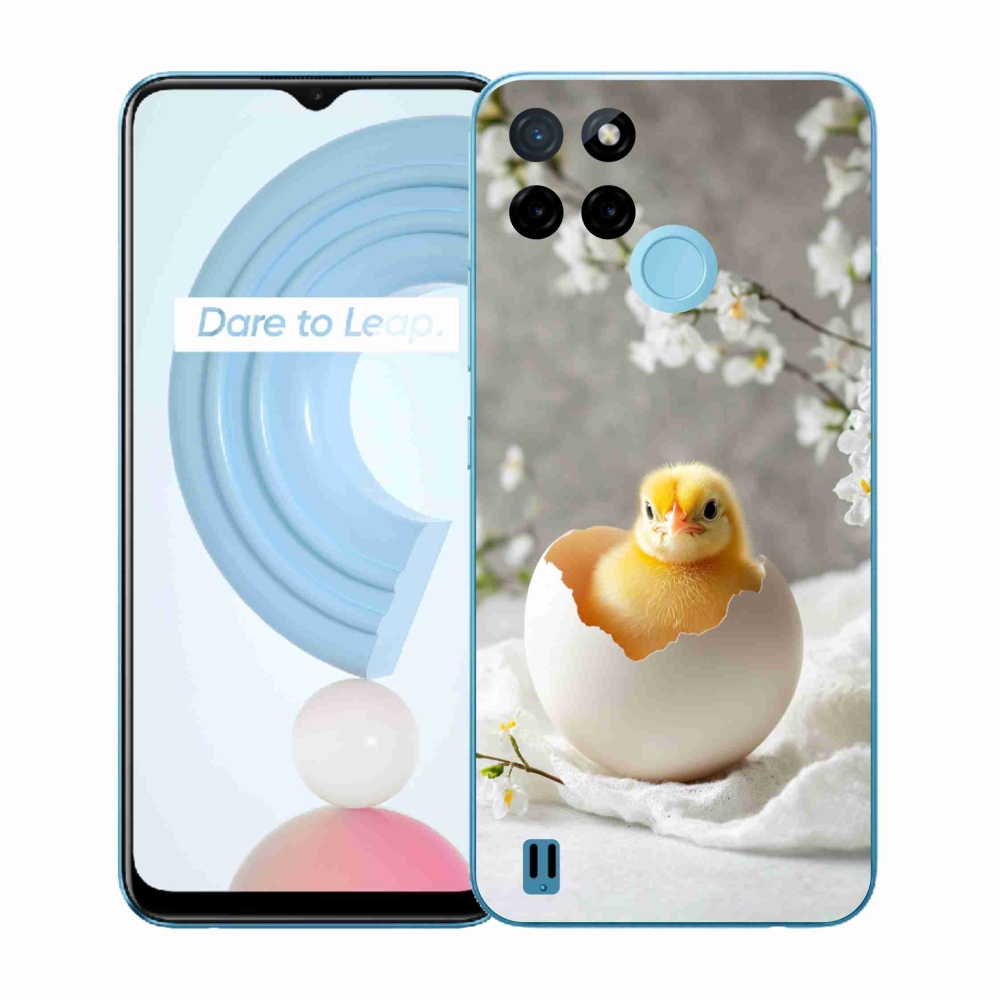 Gelový kryt mmCase na Realme C21Y/C25Y - kuřátko