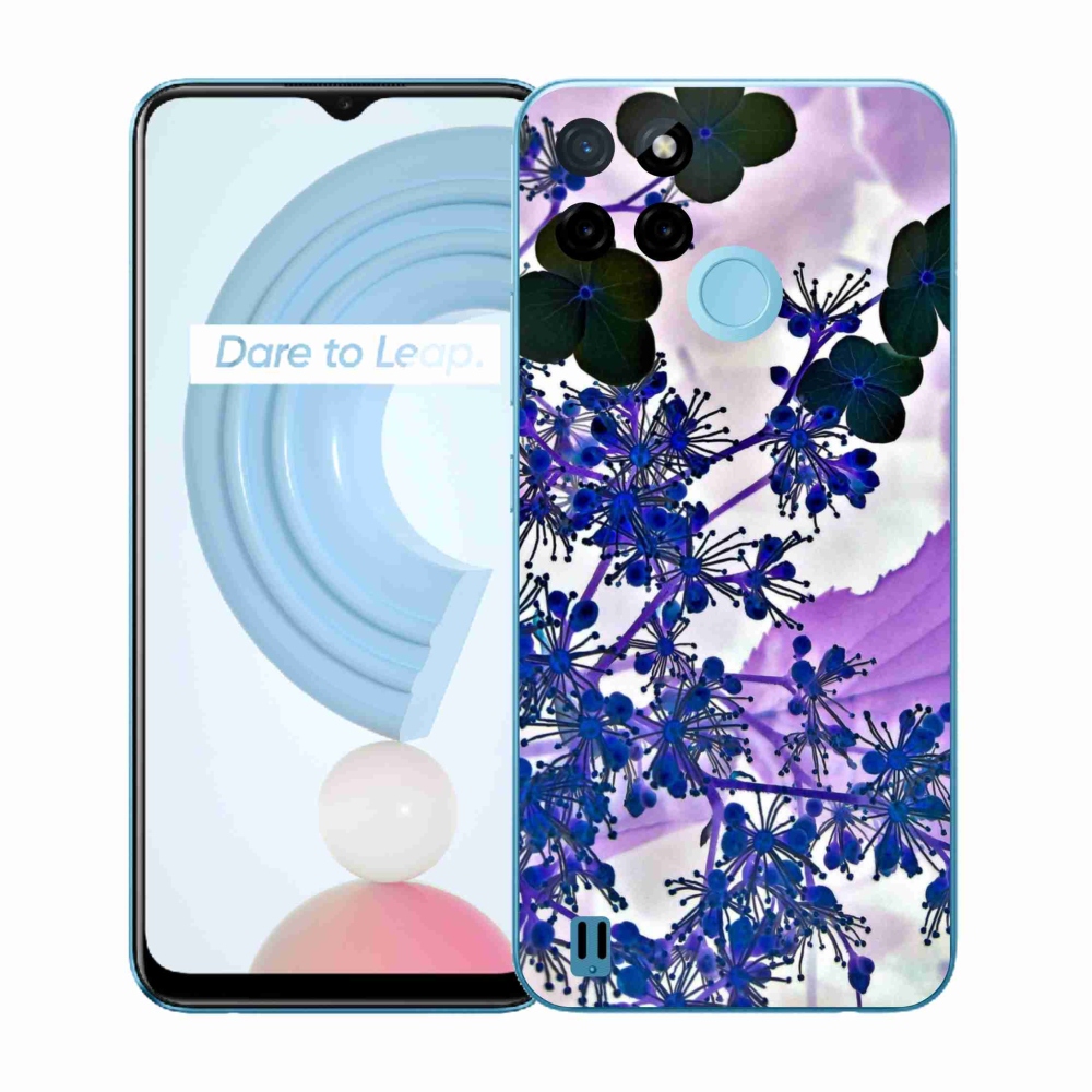 Gelový kryt mmCase na Realme C21Y/C25Y - květ hortenzie