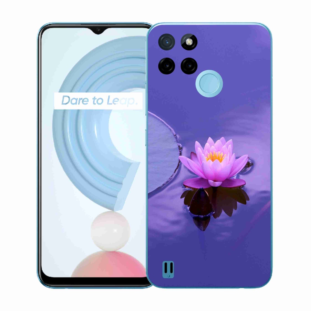 Gelový kryt mmCase na Realme C21Y/C25Y - květ na hladině