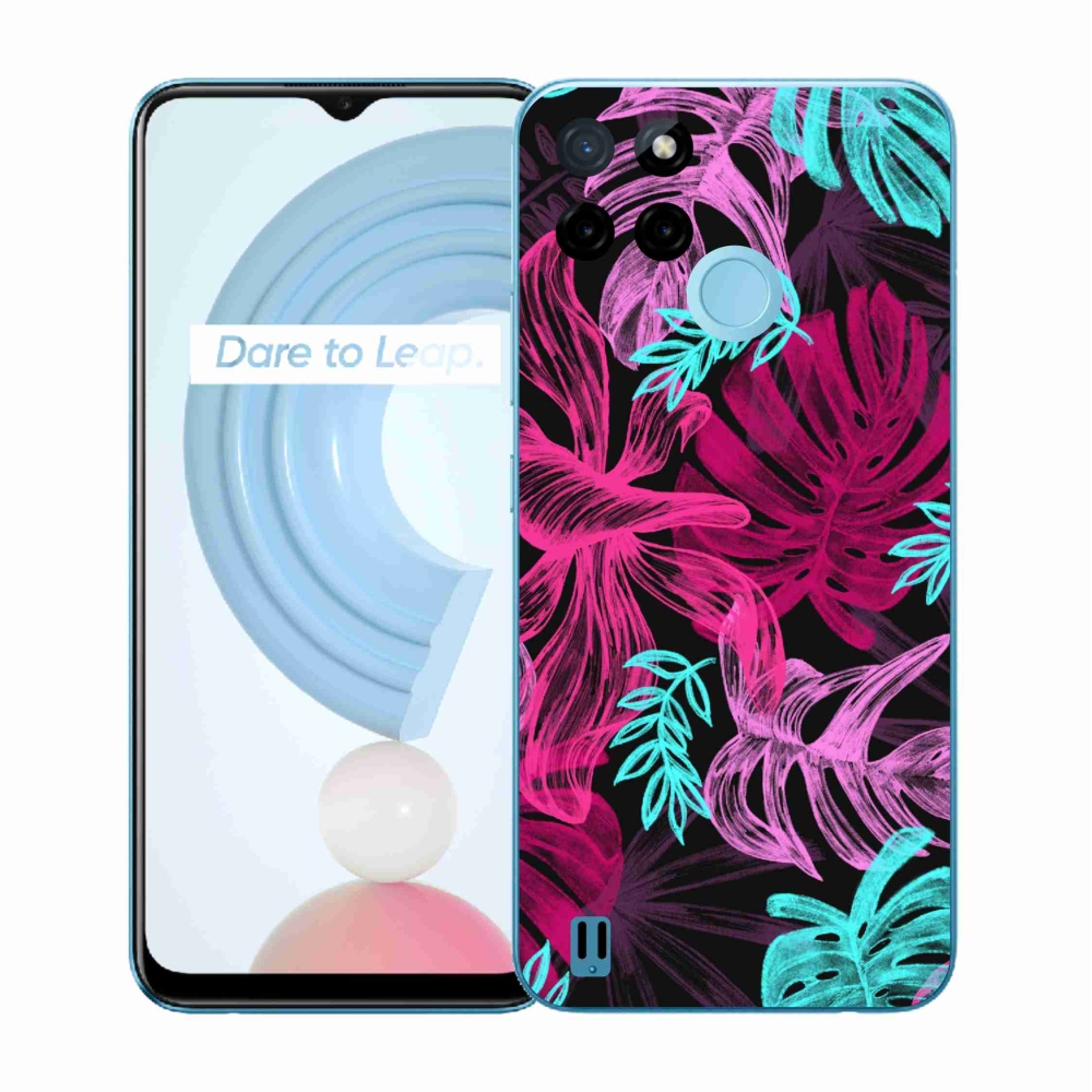 Gelový kryt mmCase na Realme C21Y/C25Y - květiny 1