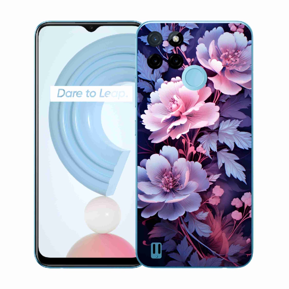 Gelový kryt mmCase na Realme C21Y/C25Y - květiny 11