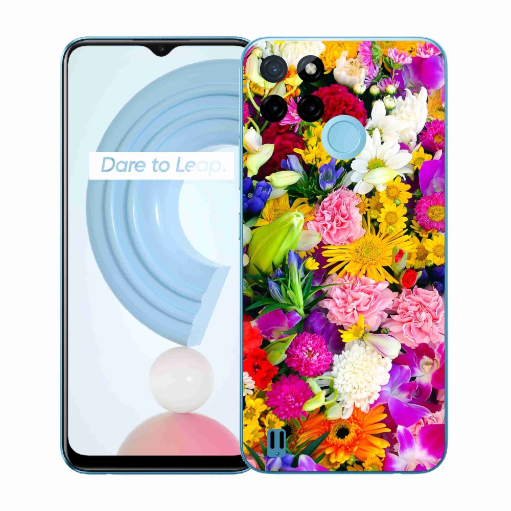 Gelový kryt mmCase na Realme C21Y/C25Y - květiny 12