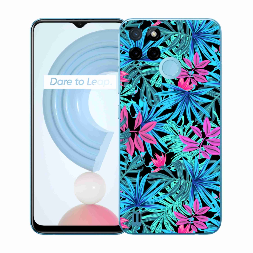 Gelový kryt mmCase na Realme C21Y/C25Y - květiny 3