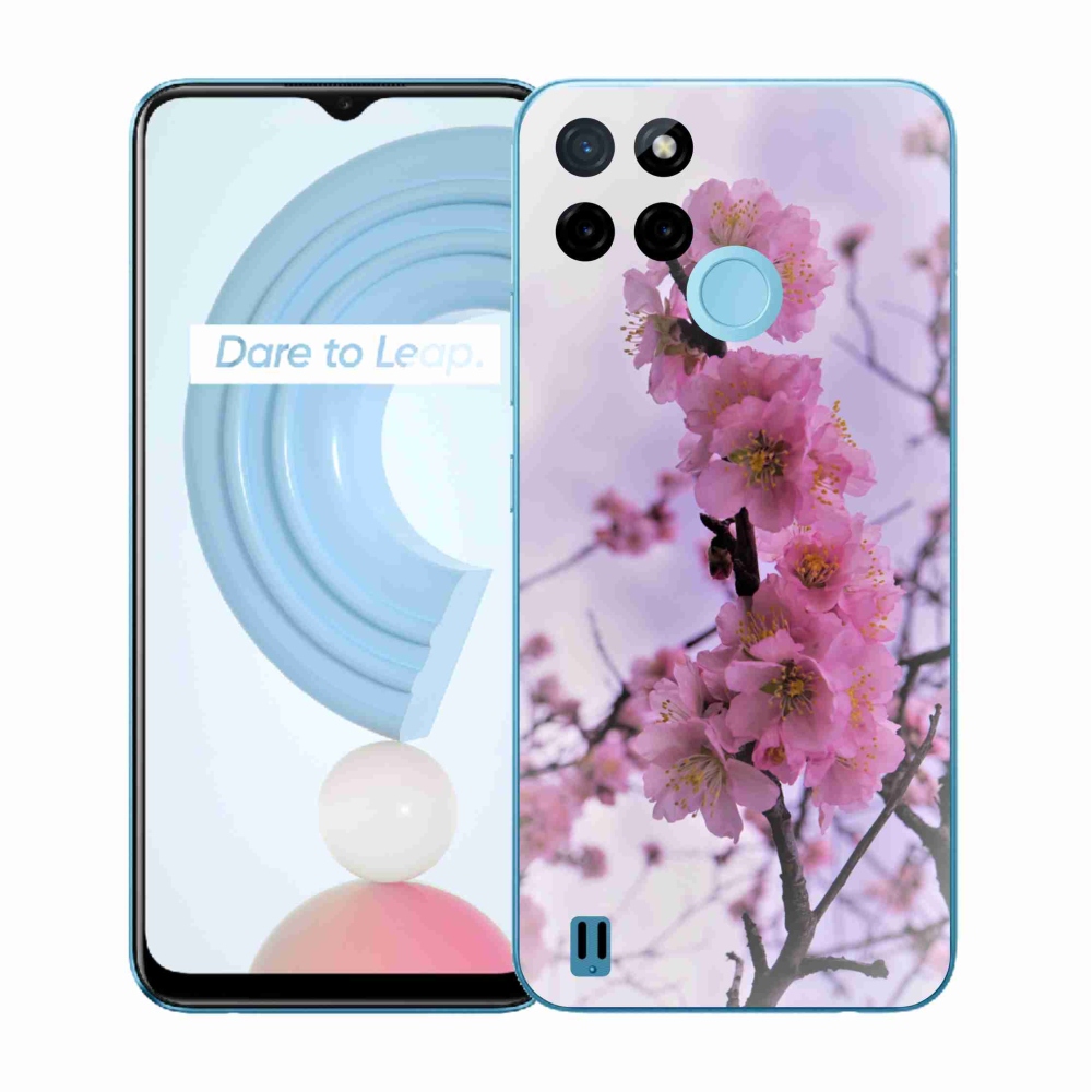 Gelový kryt mmCase na Realme C21Y/C25Y - květiny 7