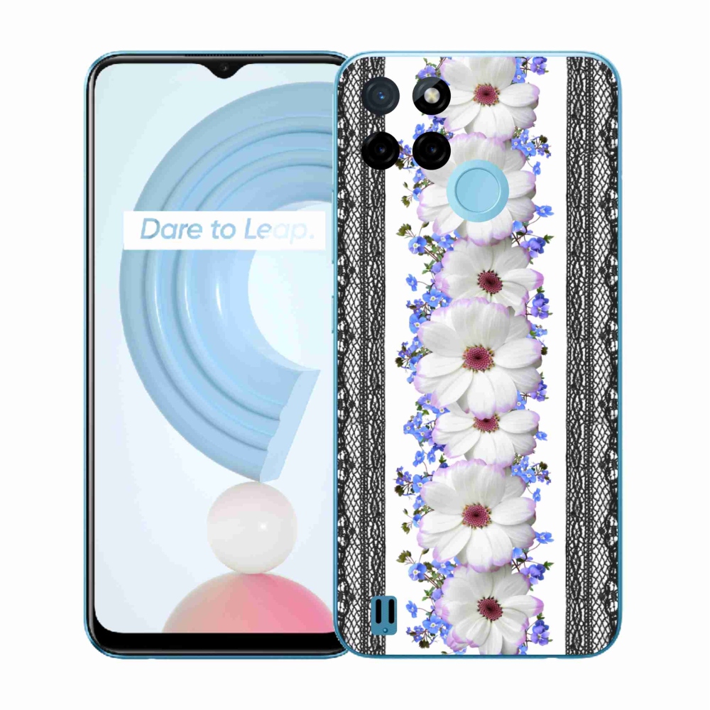 Gelový kryt mmCase na Realme C21Y/C25Y - květiny 8