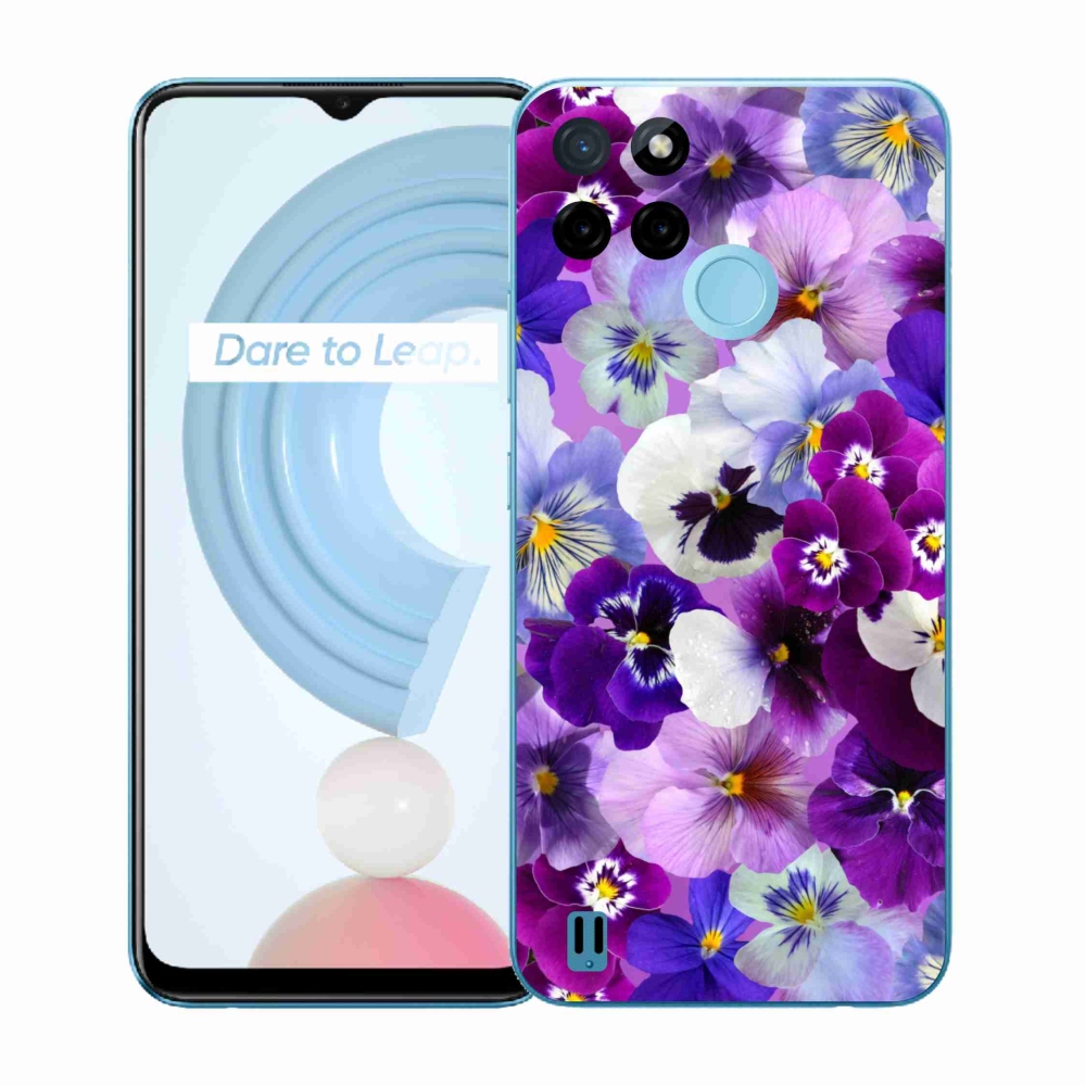 Gelový kryt mmCase na Realme C21Y/C25Y - květiny 9