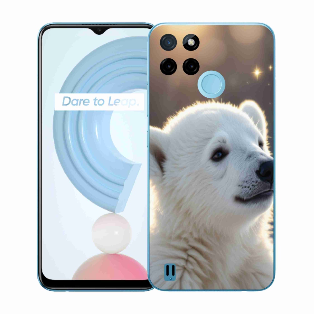 Gelový kryt mmCase na Realme C21Y/C25Y - lední medvěd