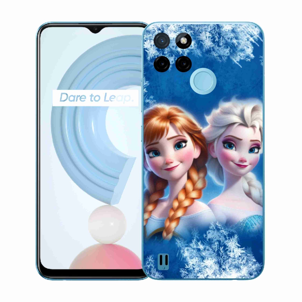 Gelový kryt mmCase na Realme C21Y/C25Y - ledové království 2
