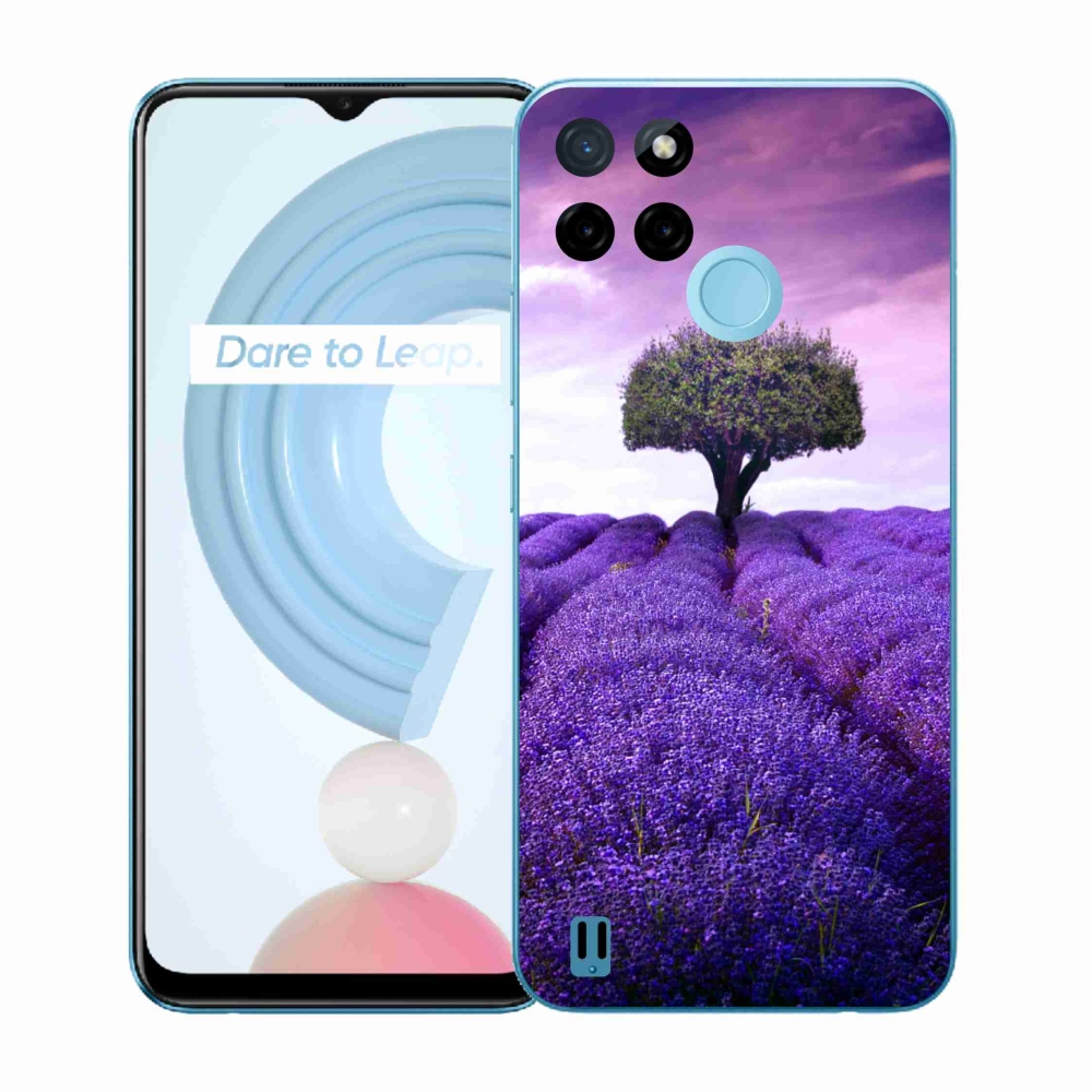 Gelový kryt mmCase na Realme C21Y/C25Y - levandulová louka