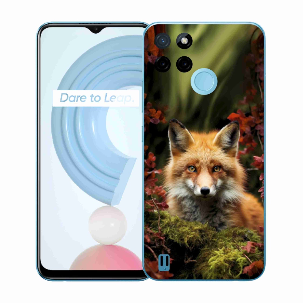 Gelový kryt mmCase na Realme C21Y/C25Y - liška v lese