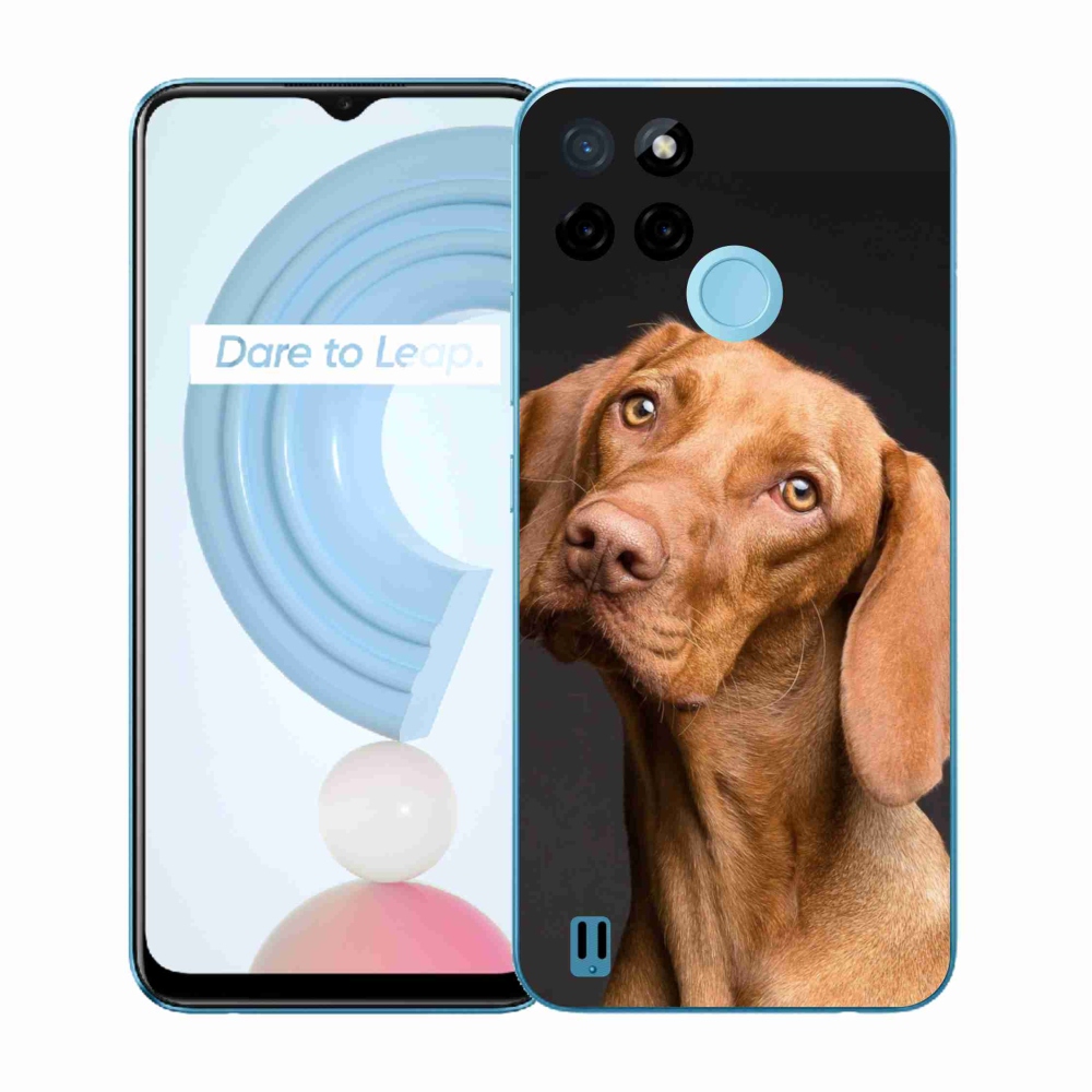 Gelový kryt mmCase na Realme C21Y/C25Y - maďarský ohař