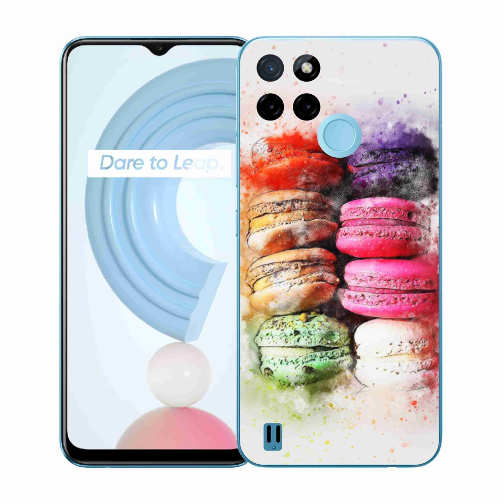 Gelový kryt mmCase na Realme C21Y/C25Y - makrónky