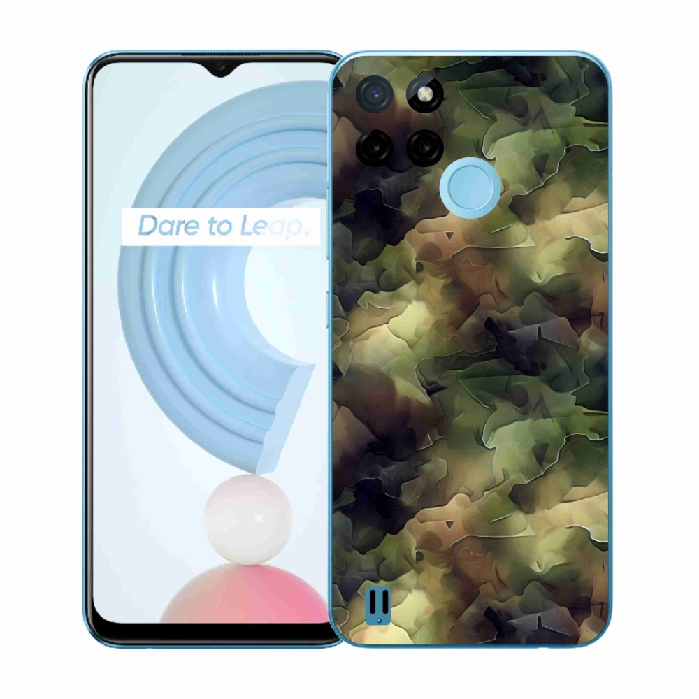 Gelový kryt mmCase na Realme C21Y/C25Y - maskáčový vzor 10