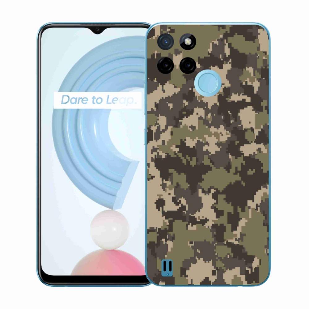 Gelový kryt mmCase na Realme C21Y/C25Y - maskáčový vzor 12