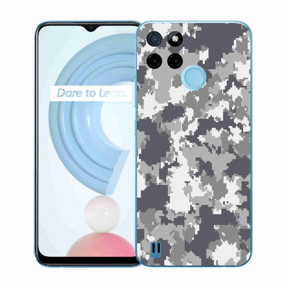 Gelový kryt mmCase na Realme C21Y/C25Y - maskáčový vzor 2