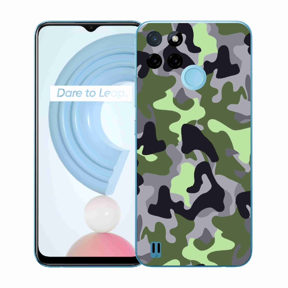 Gelový kryt mmCase na Realme C21Y/C25Y - maskáčový vzor 7