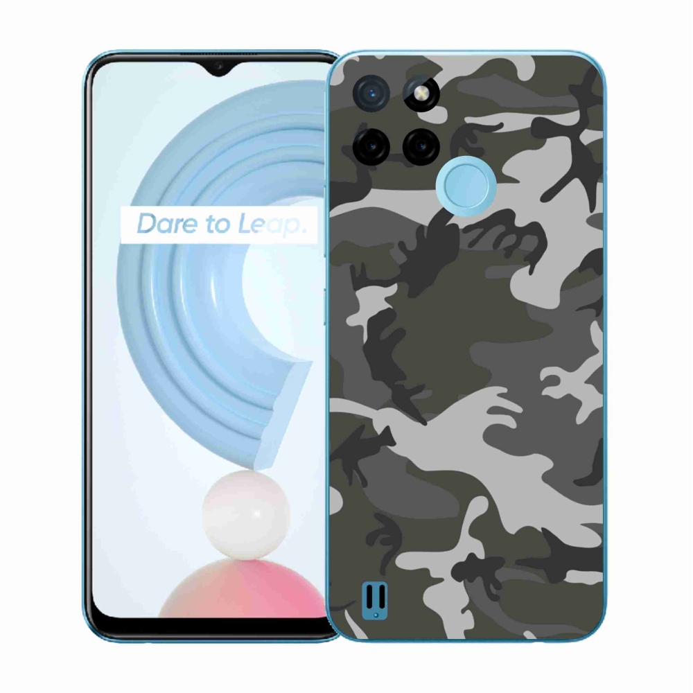 Gelový kryt mmCase na Realme C21Y/C25Y - maskáčový vzor