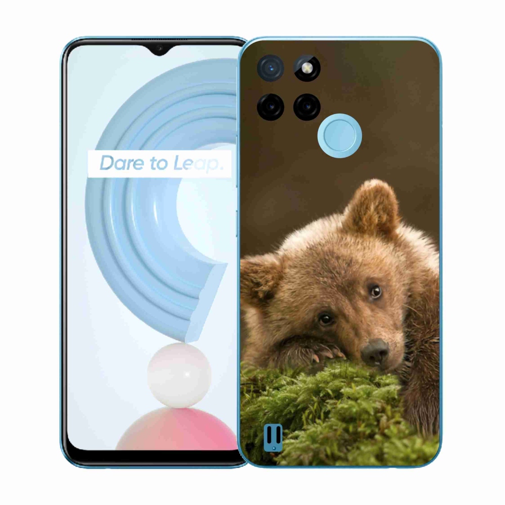 Gelový kryt mmCase na Realme C21Y/C25Y - medvěd