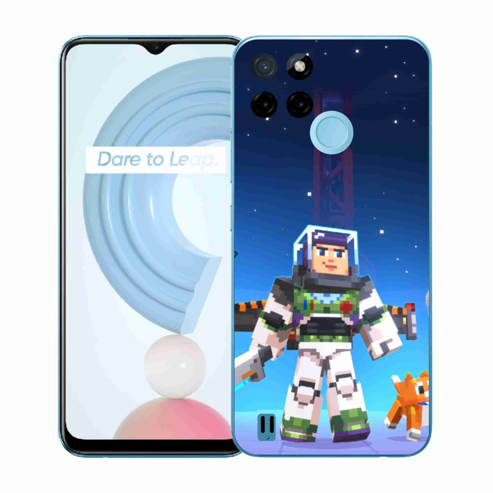 Gelový kryt mmCase na Realme C21Y/C25Y - minecraft 2