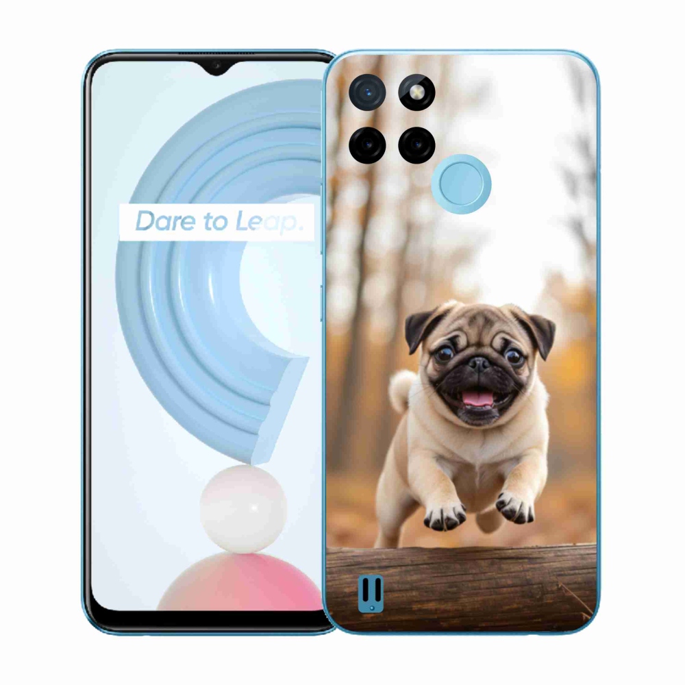 Gelový kryt mmCase na Realme C21Y/C25Y - mops 2