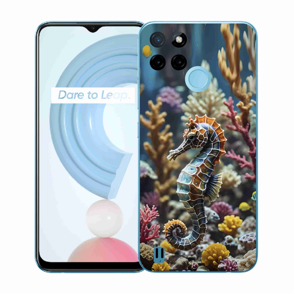 Gelový kryt mmCase na Realme C21Y/C25Y - mořský koník 2