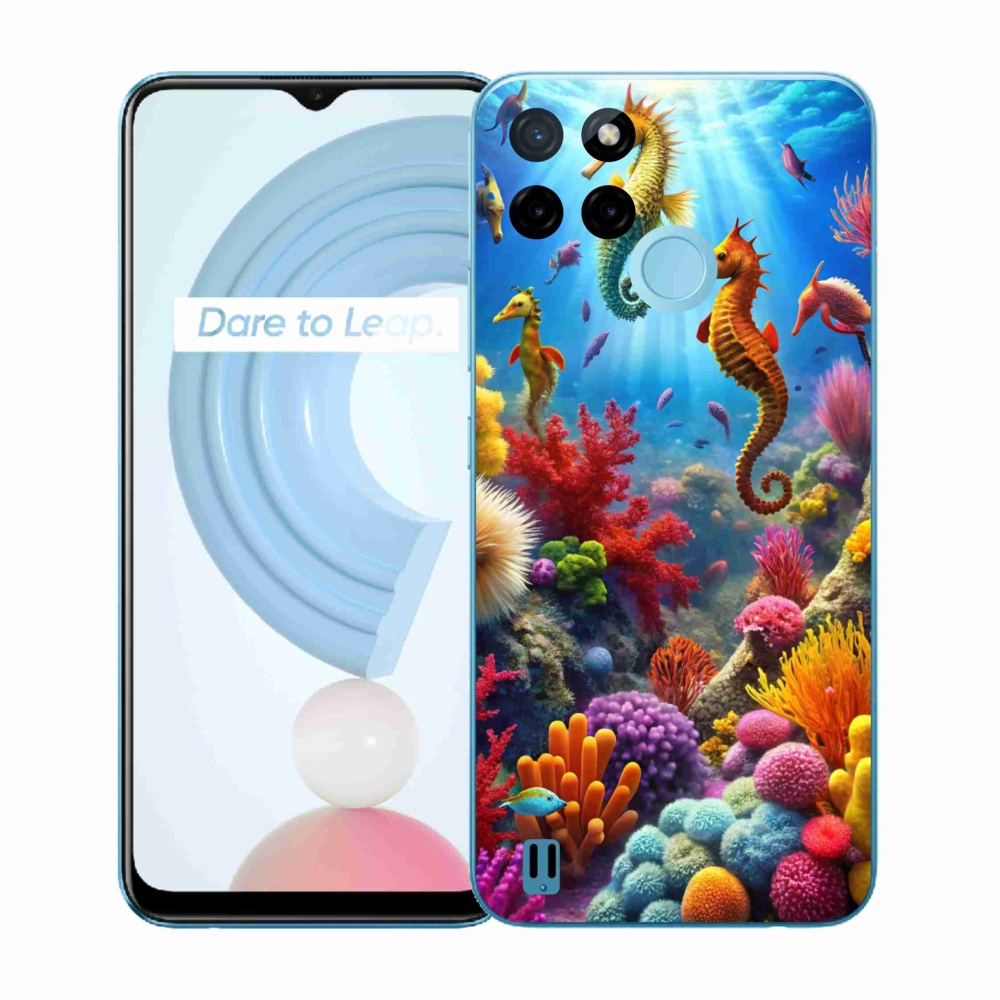 Gelový kryt mmCase na Realme C21Y/C25Y - mořský svět 3