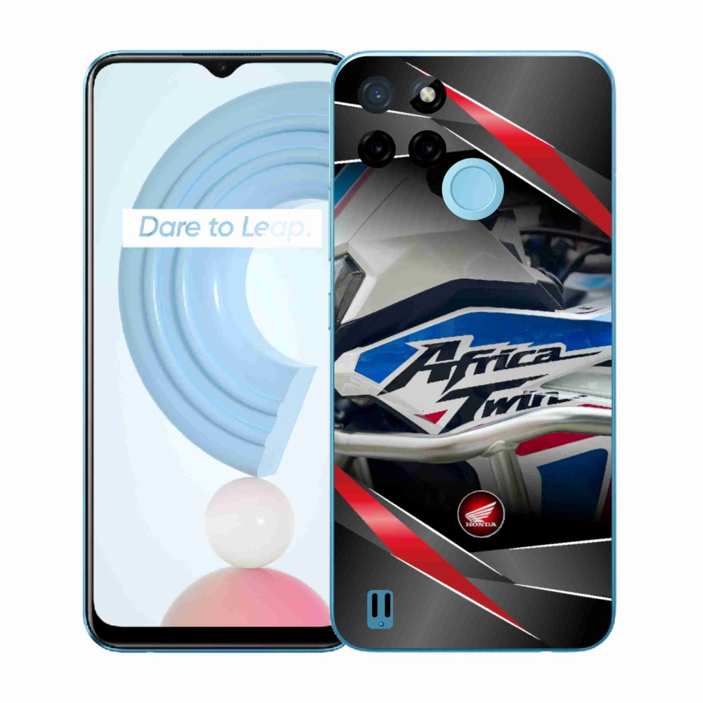 Gelový kryt mmCase na Realme C21Y/C25Y - motorka honda