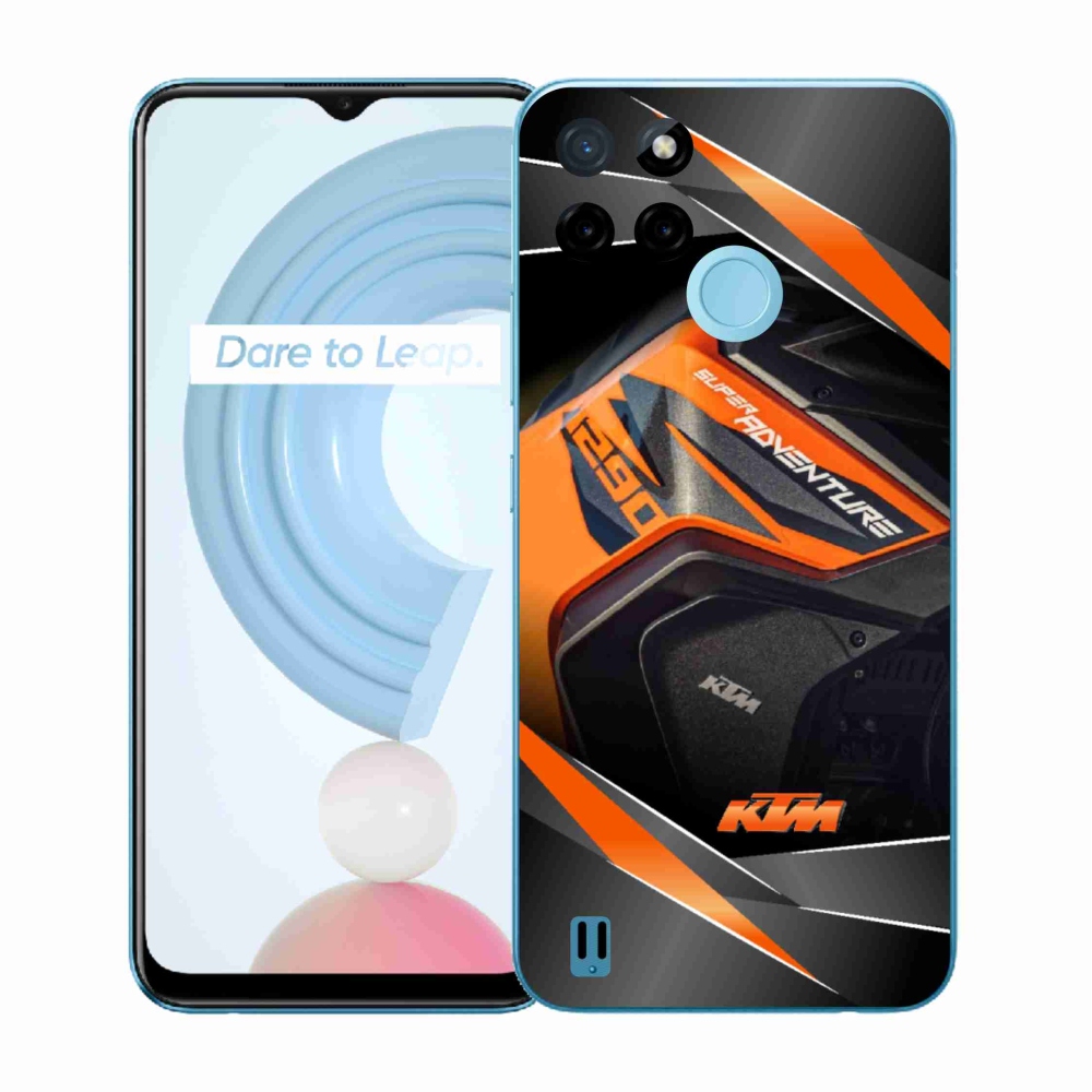 Gelový kryt mmCase na Realme C21Y/C25Y - motorka ktm